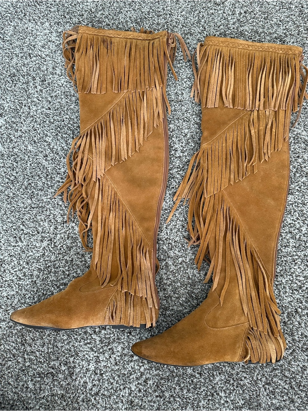 Sam Edelman Over-the-knee Utah Fringe Boots 6
